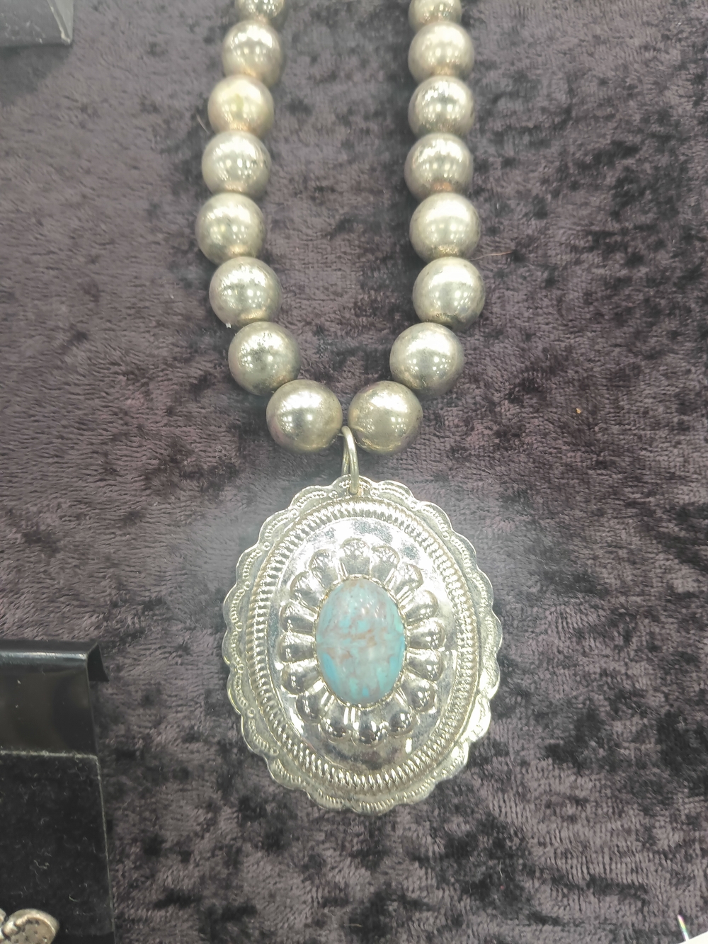Sterling Silver Denim Lapis Pendant Necklace - Silver and Lapis